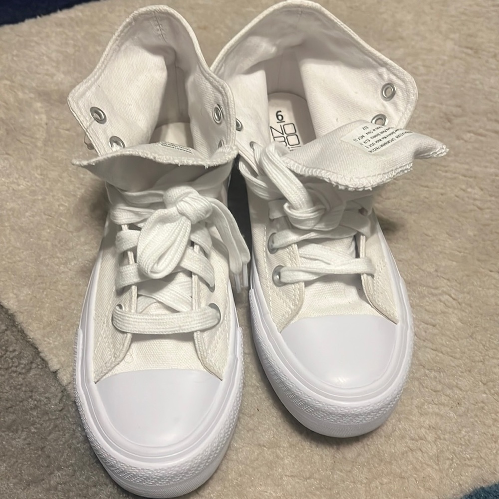 White sneakers